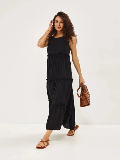 Shadow Bloom Midi Dress