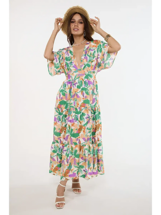 Verde Bloom Midi Dress