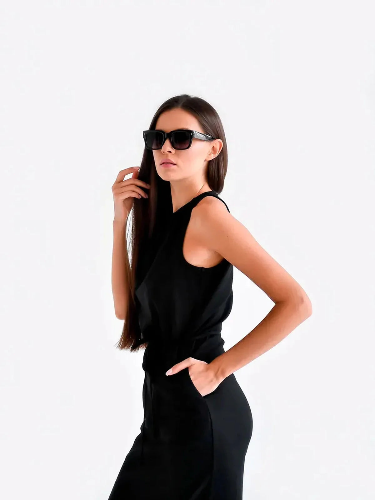 Midnight Ease Midi Dress