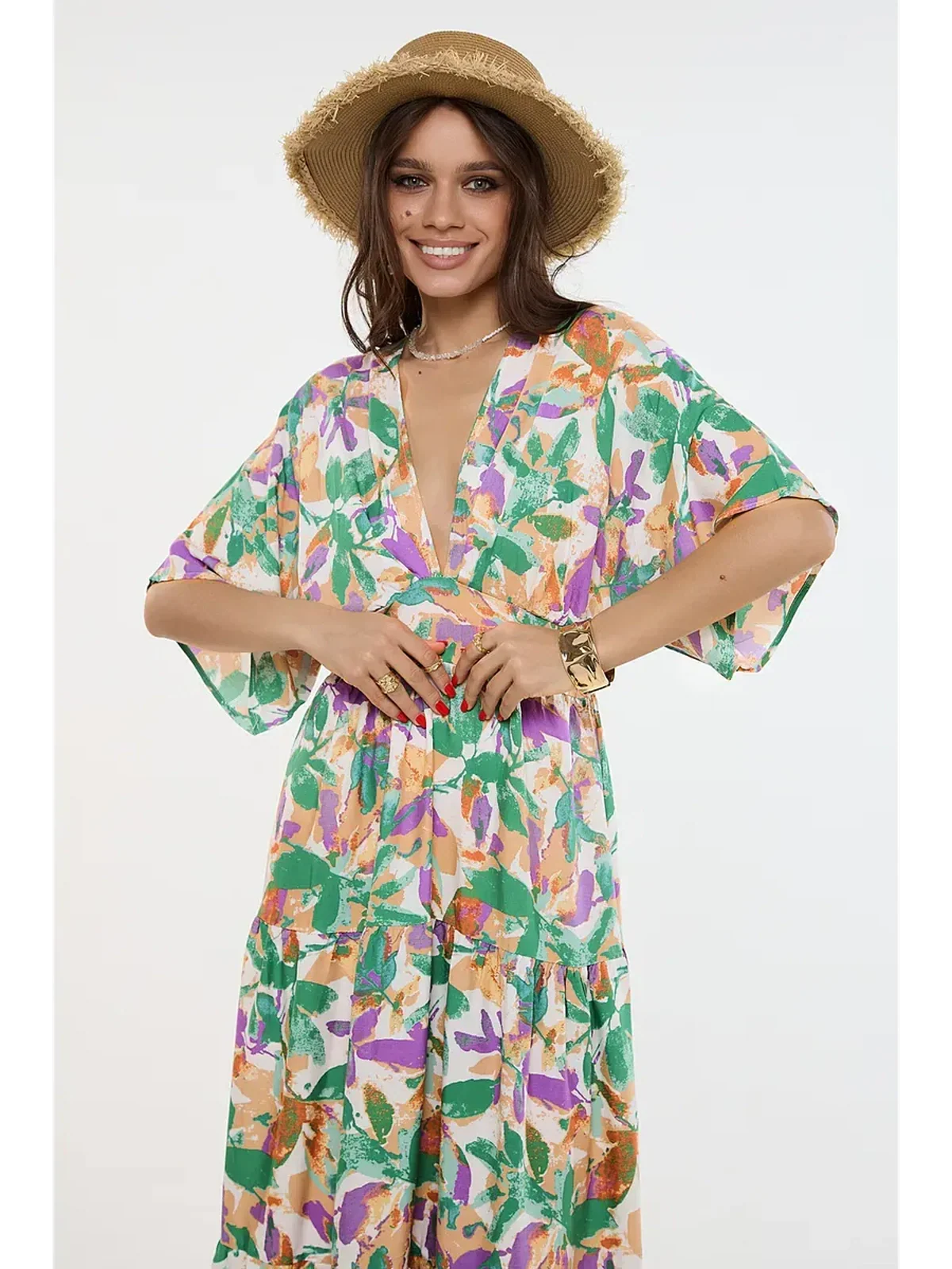 Verde Bloom Midi Dress
