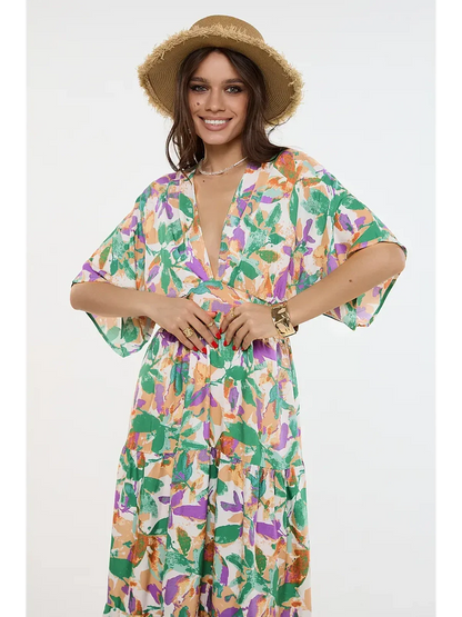 Verde Bloom Midi Dress