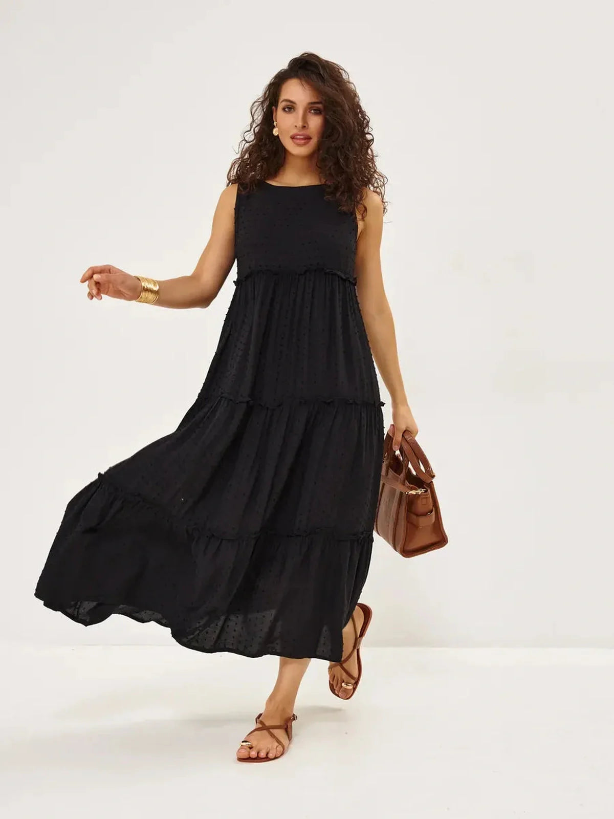 Shadow Bloom Midi Dress