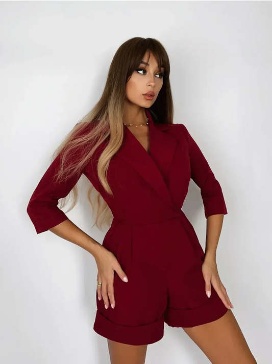Crimson Power Playsuit