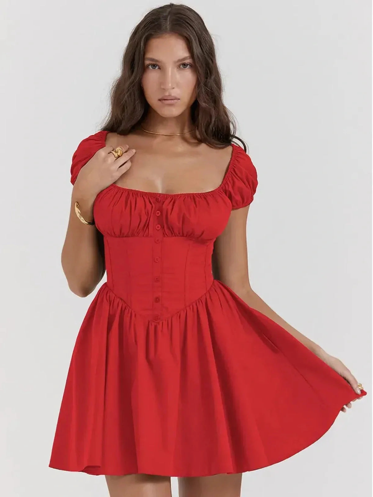 Crimson Belle Mini Dress