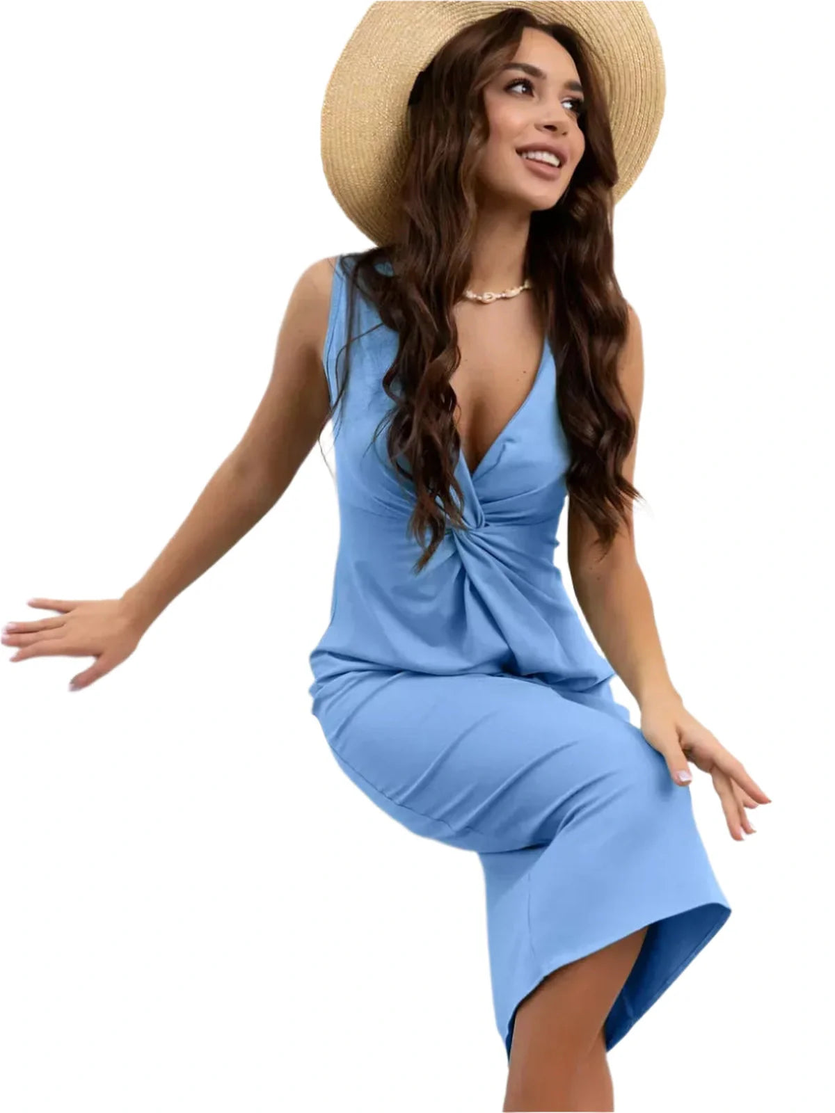 Midi Dress Riviera Bloom