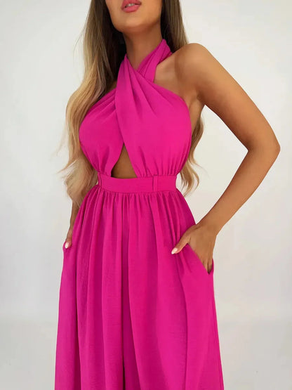 Twist Halter Jumpsuit