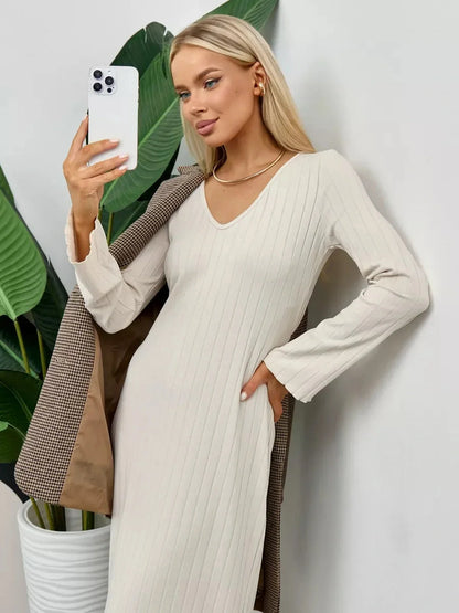 Obsidian Veil Midi Dress