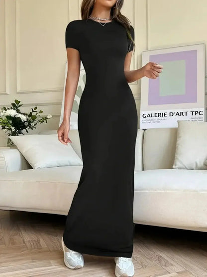 Sculpted Grace Maxi Dress