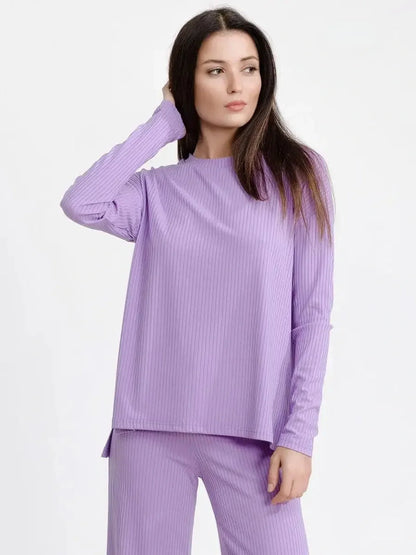 Lilac Ribbed Set