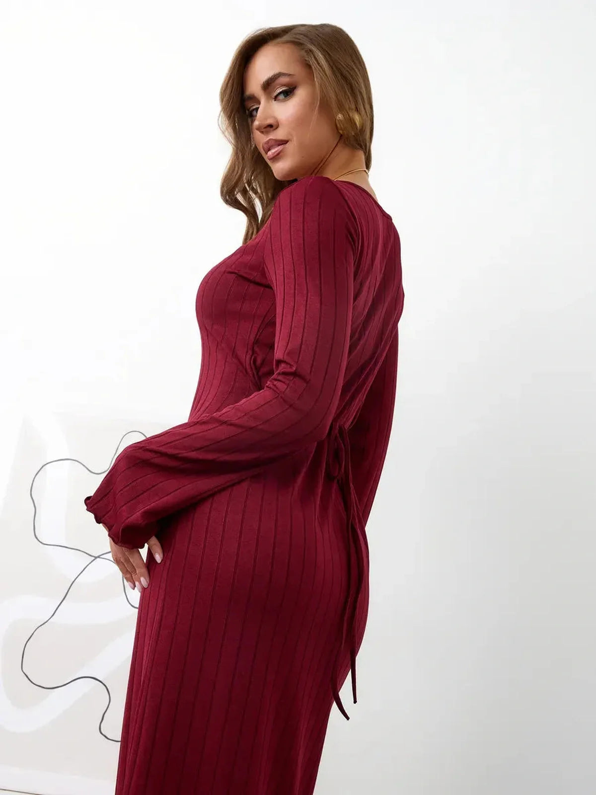 Velvet Rose Midi Dress