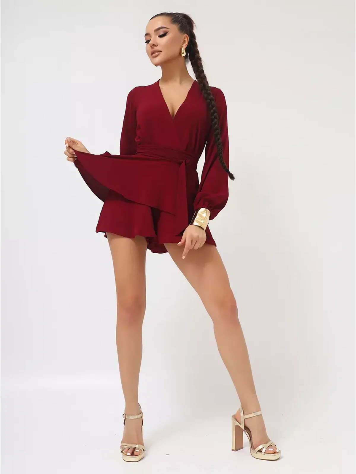 Scarlet Drape Playsuit