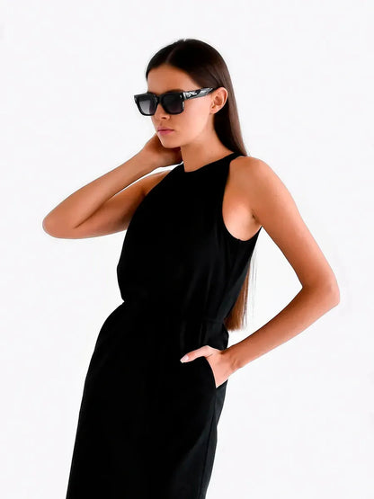 Midnight Ease Midi Dress