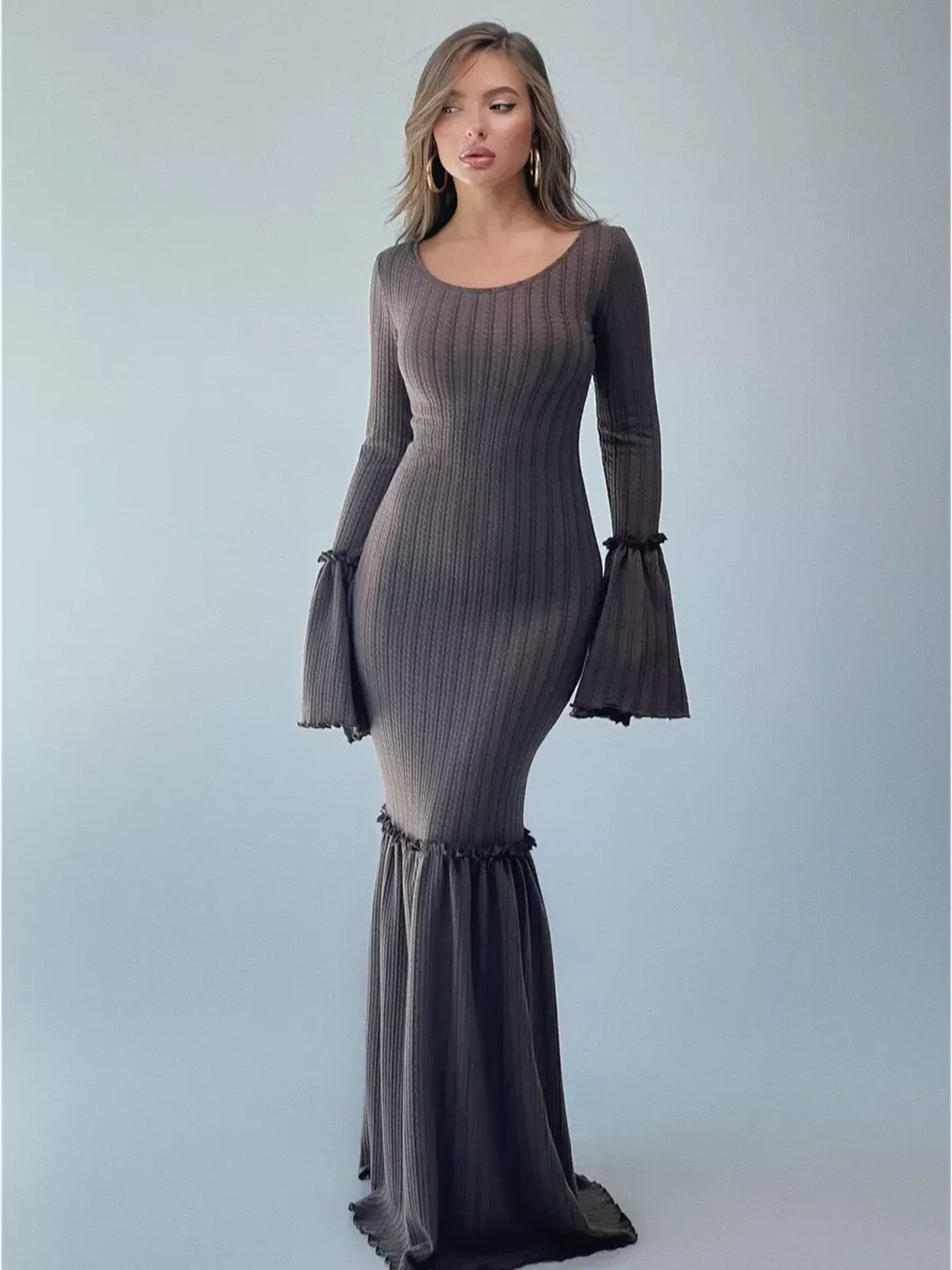 Sculpted Grace Maxi Dress