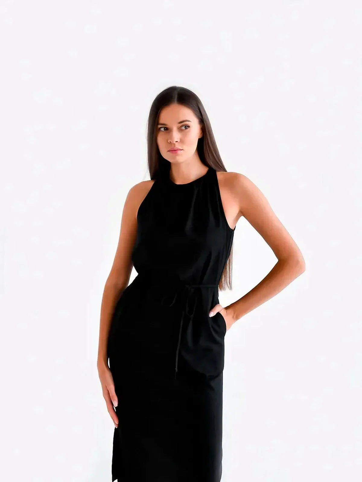 Midnight Ease Midi Dress