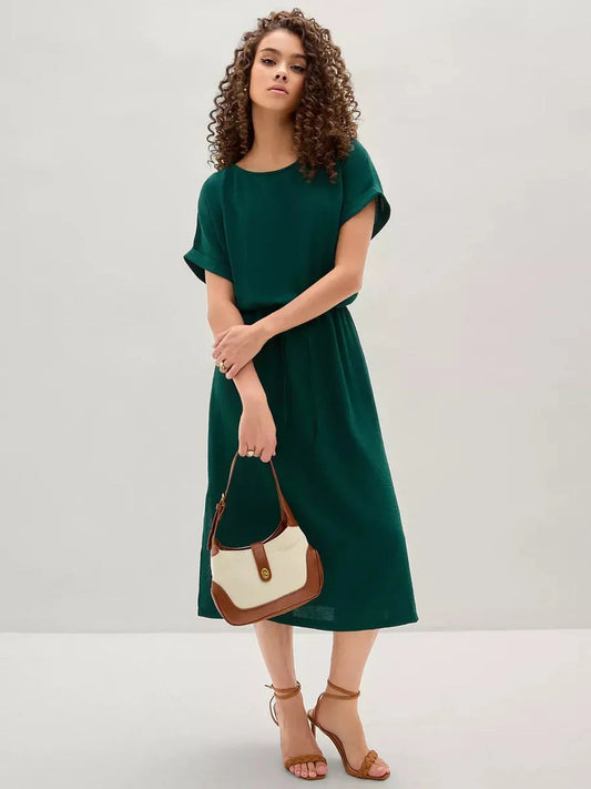 Verde Aura Midi Dress