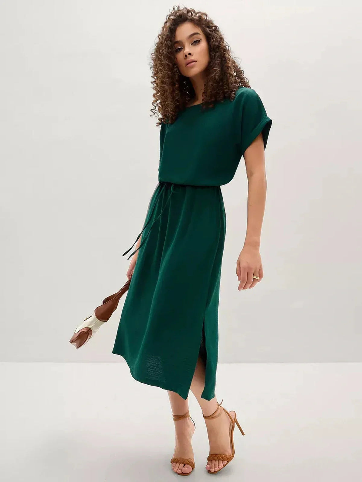 Verde Aura Midi Dress