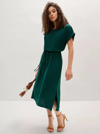 Verde Aura Midi Dress