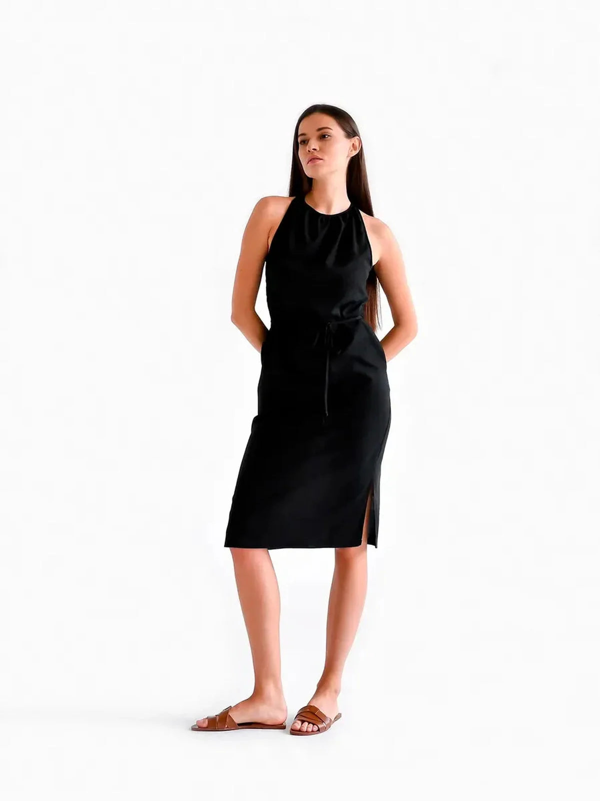 Midnight Ease Midi Dress