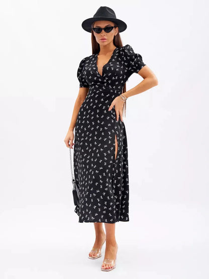 Twilight Bloom Midi Dress