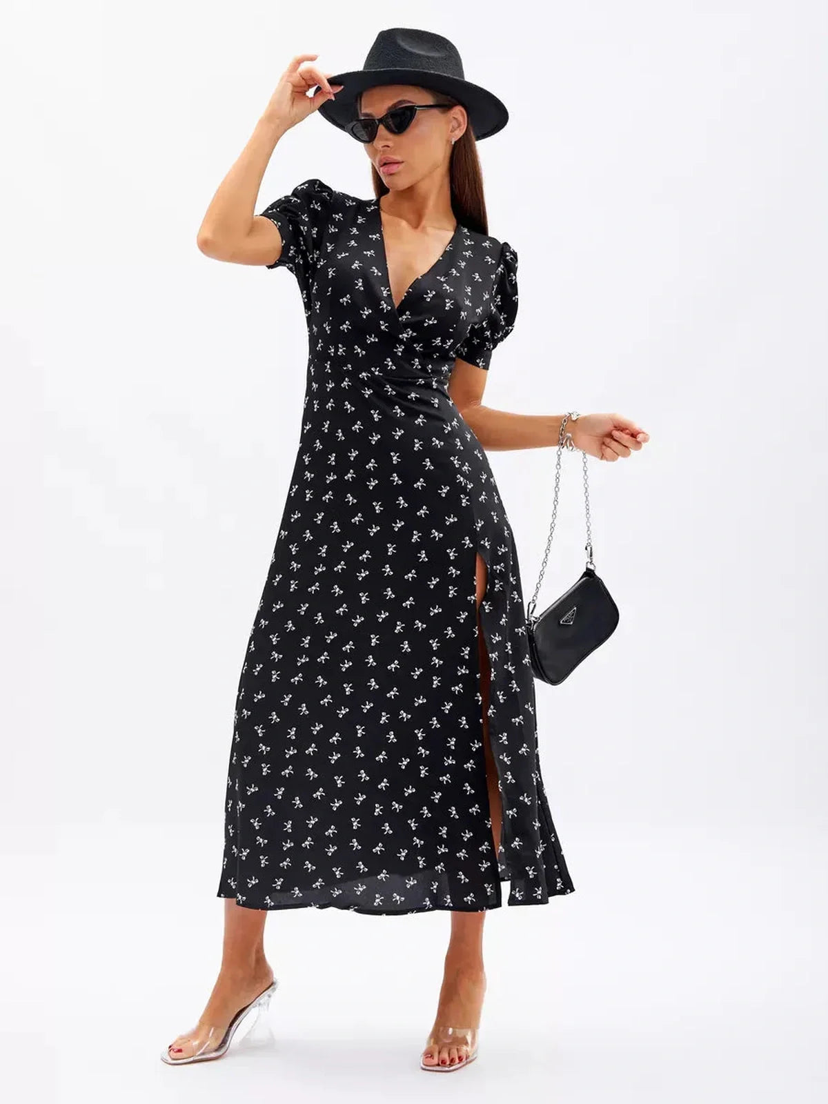 Twilight Bloom Midi Dress