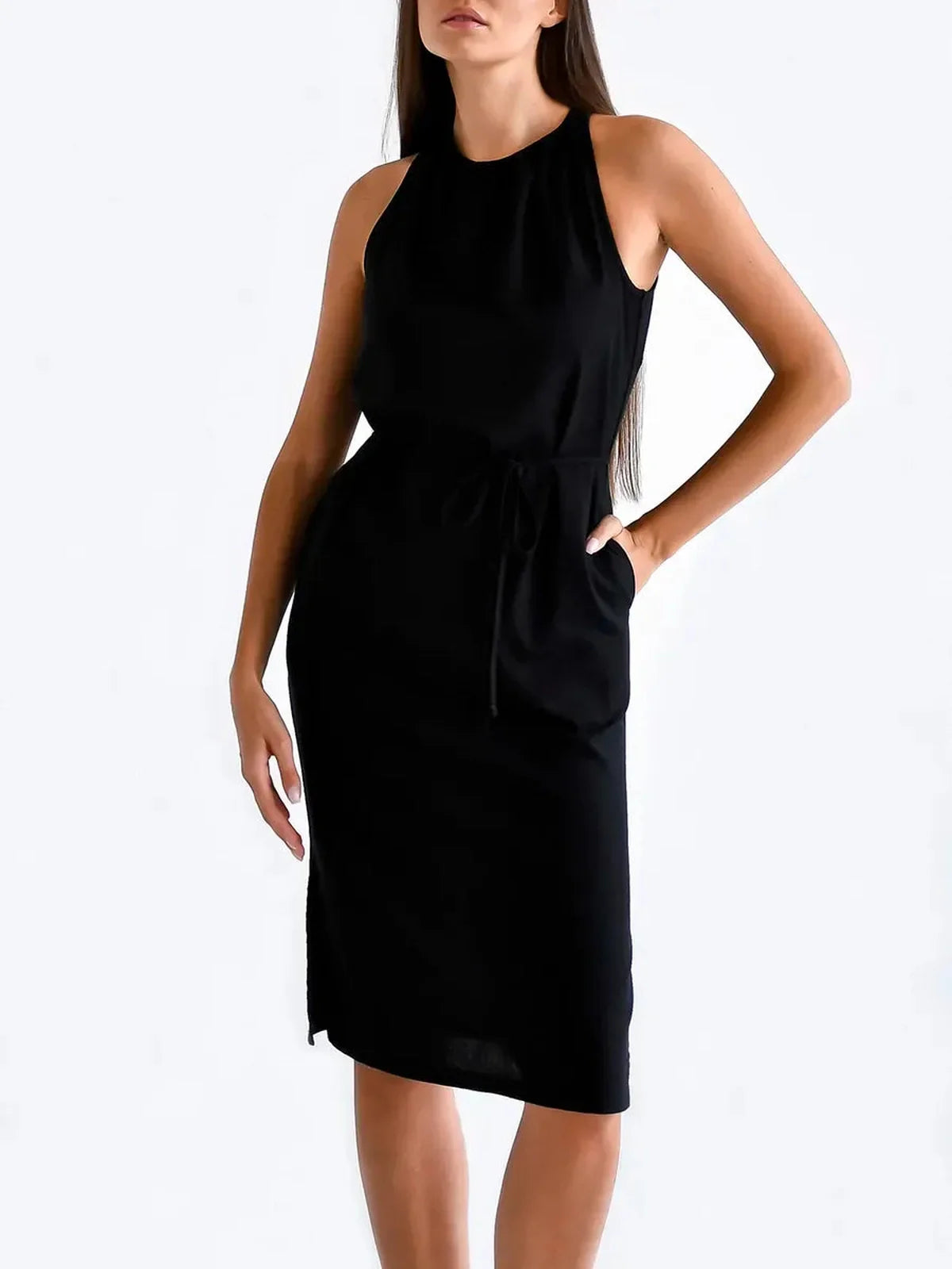 Midnight Ease Midi Dress