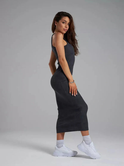 Graphite Muse Midi Dress