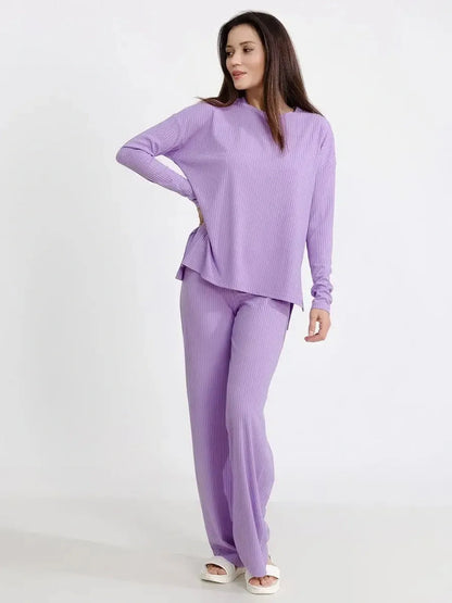 Lilac Ribbed Set