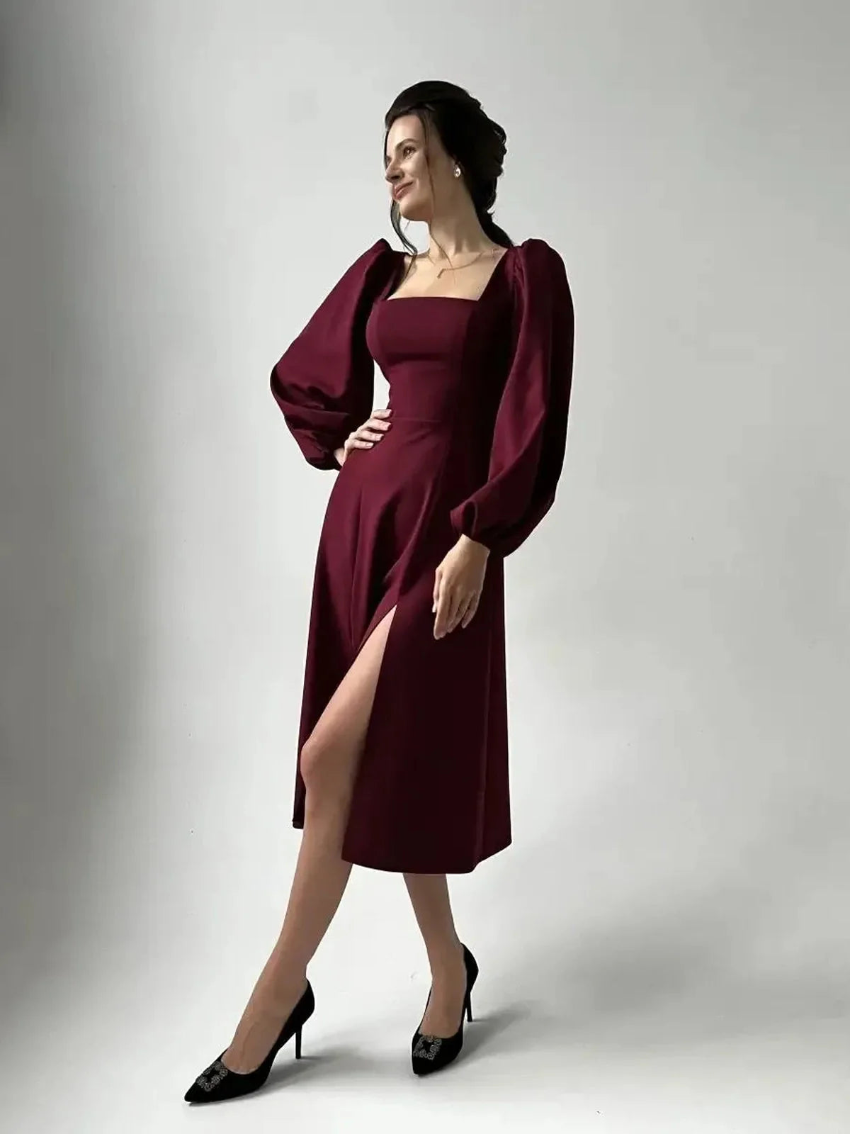 Crimson Grace Midi Dress