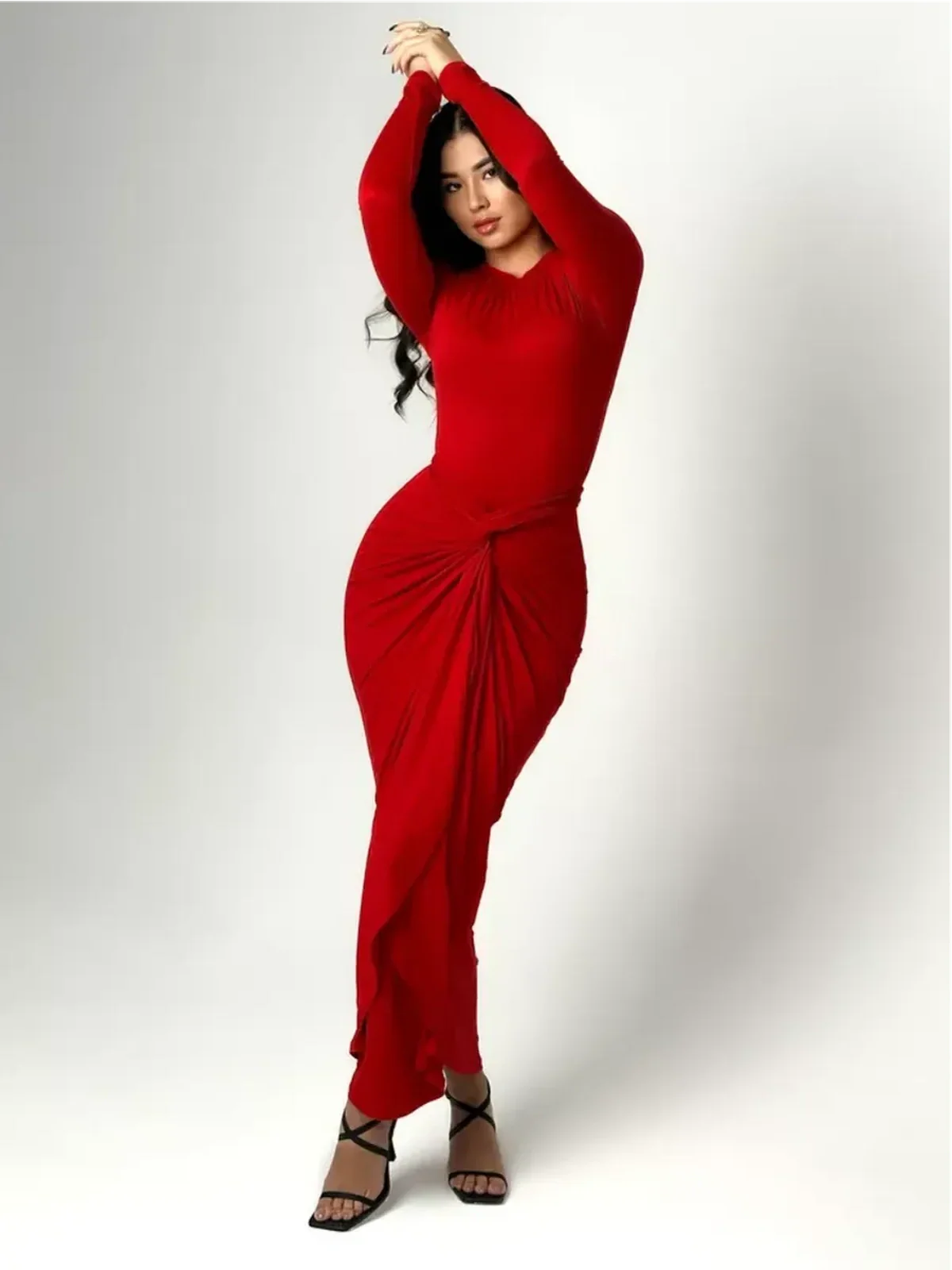 Sculpted Grace Maxi Dress
