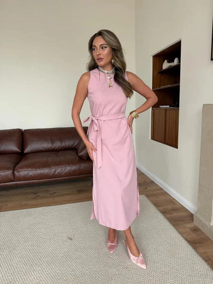 Rose Solstice Midi Dress