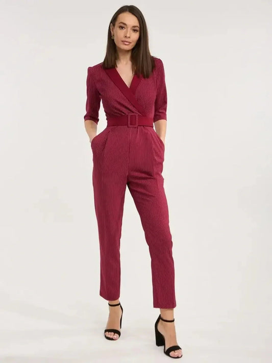 Jumpsuit Velvet Stripe