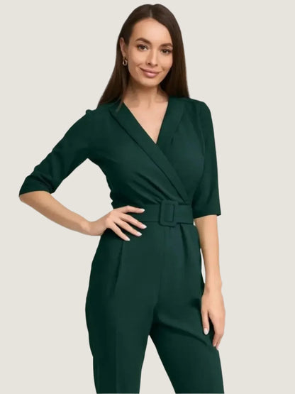 Emerald Wrap Jumpsuit