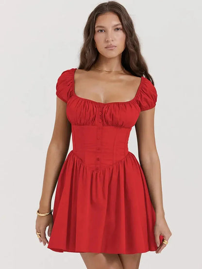 Crimson Belle Mini Dress