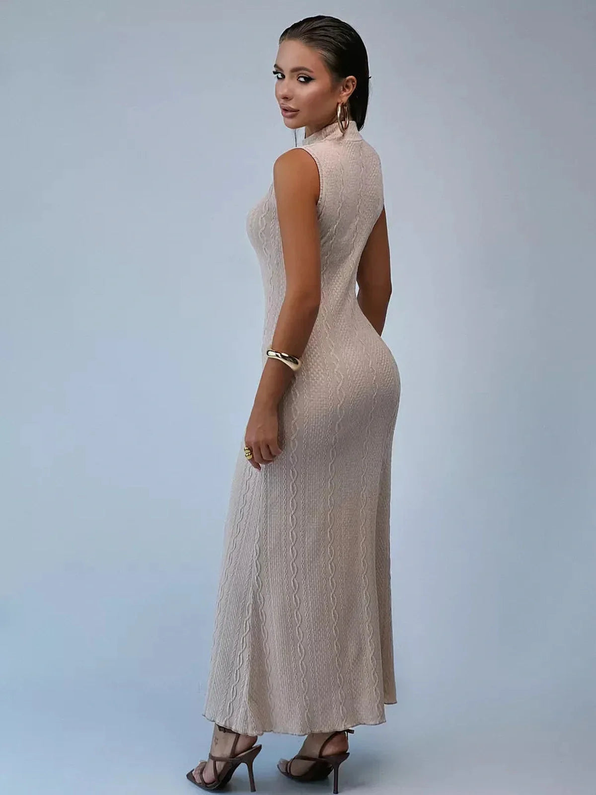 Sculpted Grace Maxi Dress