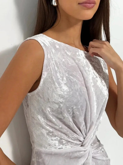 Lustre Twist Maxi Dress