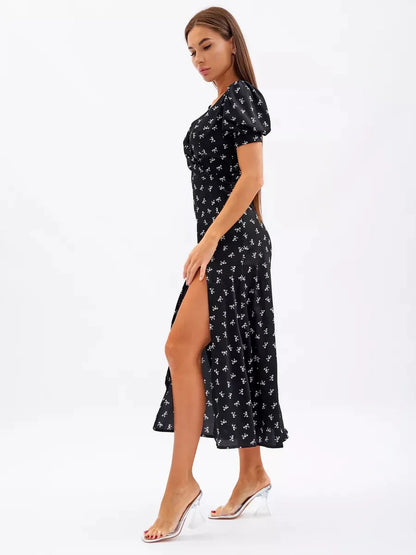 Twilight Bloom Midi Dress