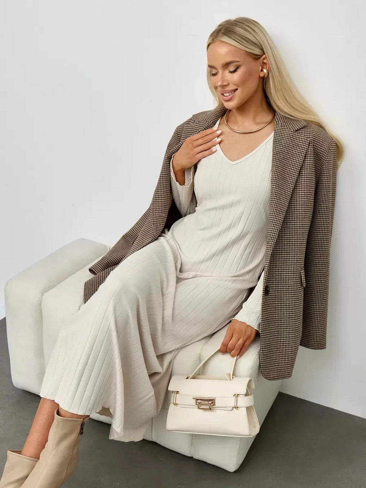 Obsidian Veil Midi Dress