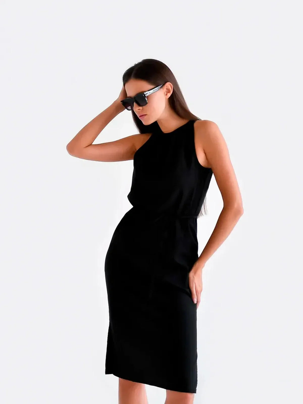 Midnight Ease Midi Dress