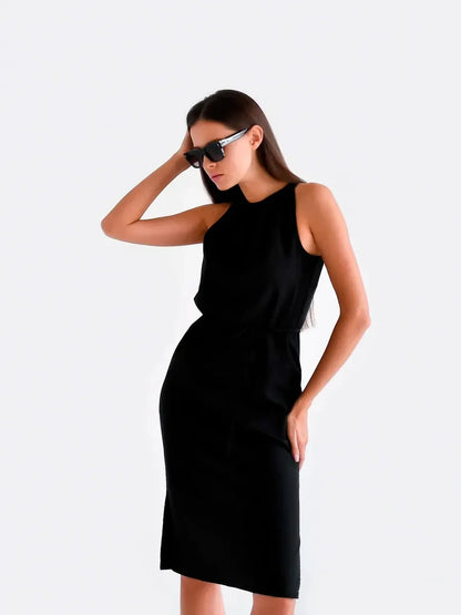 Midnight Ease Midi Dress