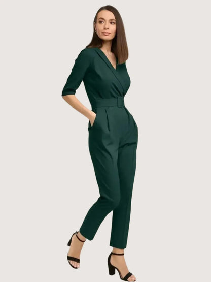 Emerald Wrap Jumpsuit