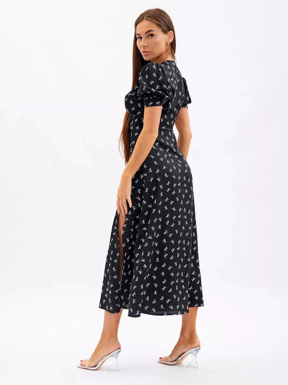 Twilight Bloom Midi Dress