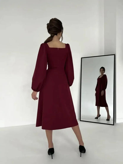 Crimson Grace Midi Dress