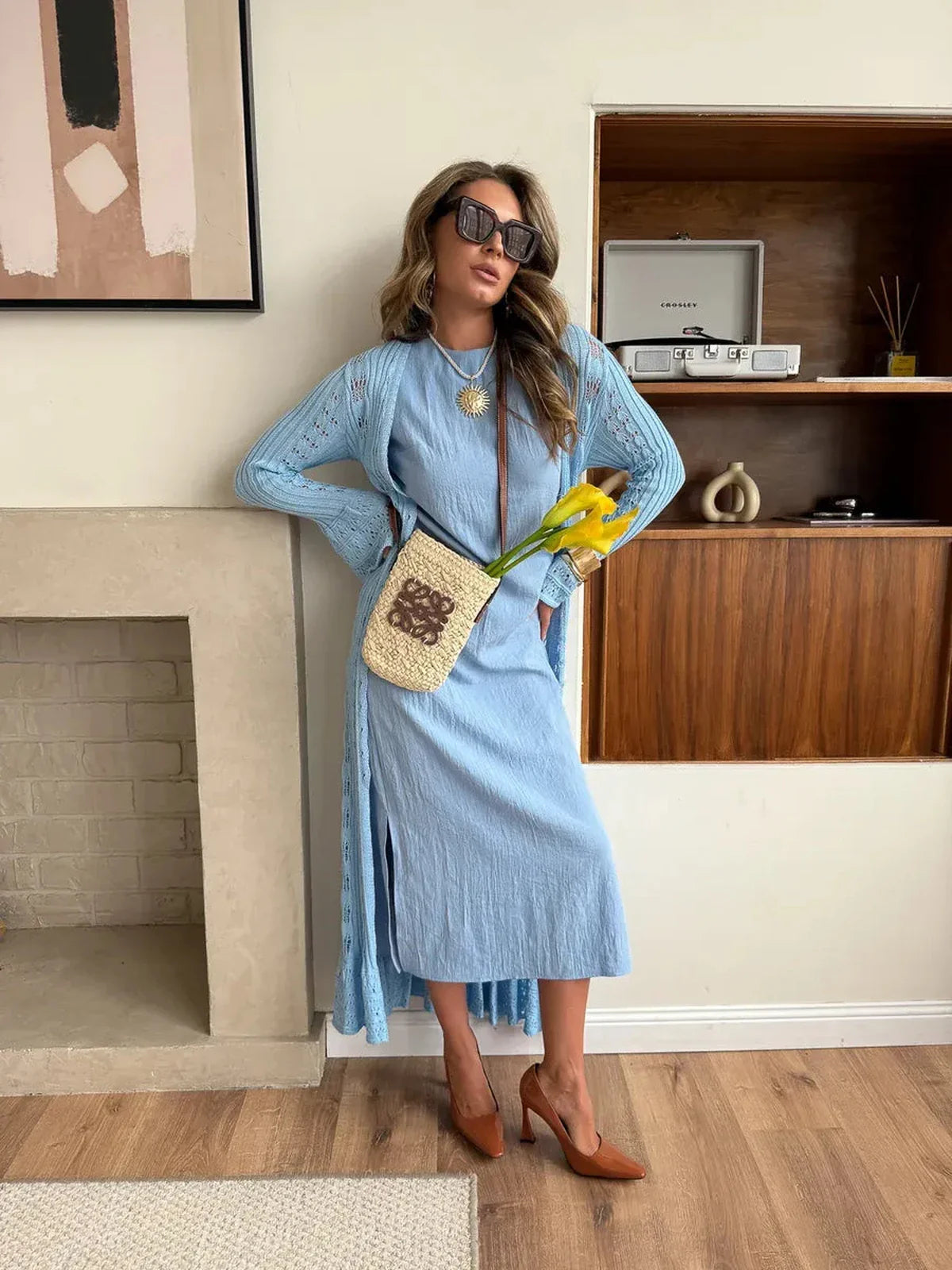 Celeste Drift Midi Dress