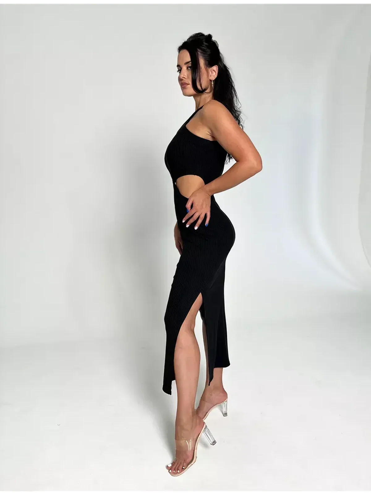 Midnight Allure Midi Dress