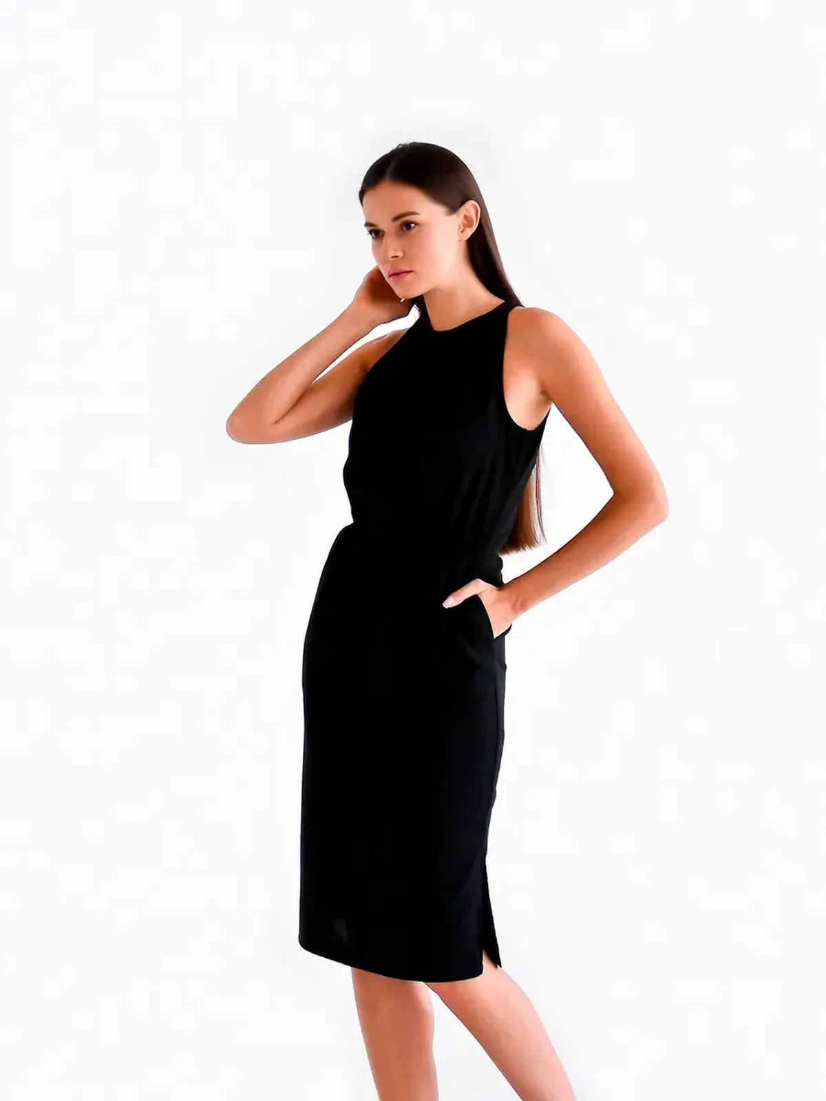 Midnight Ease Midi Dress