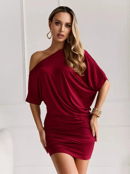 Crimson Ease Midi Dress