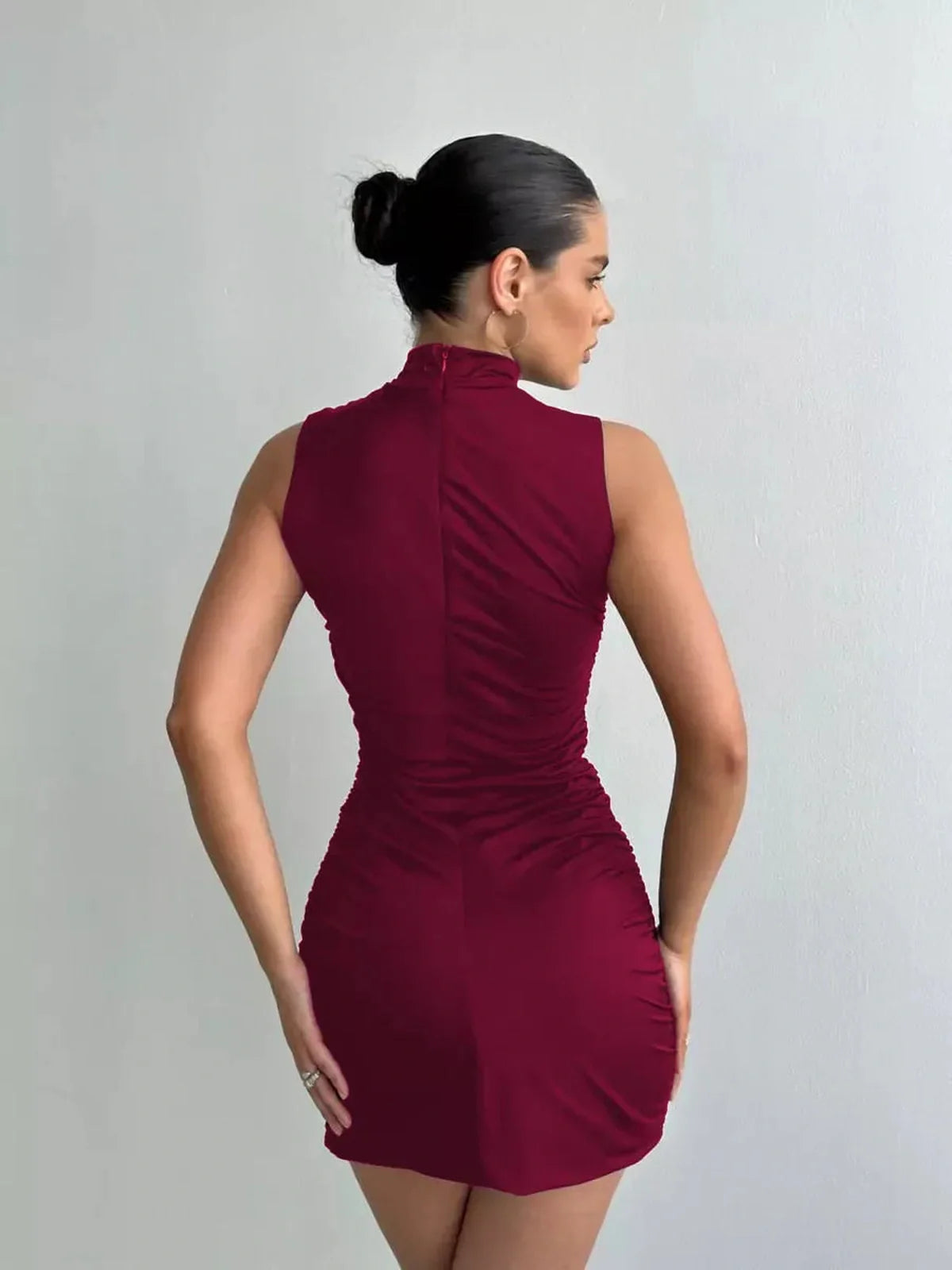Crimson Muse Mini Dress