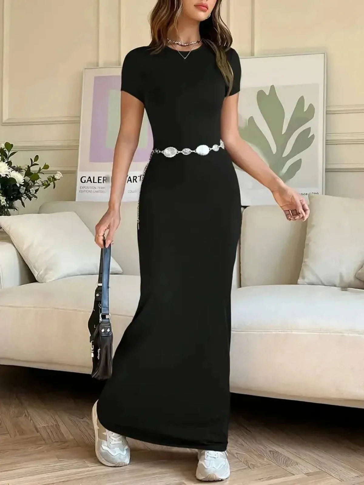 Sculpted Grace Maxi Dress
