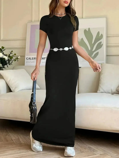 Sculpted Grace Maxi Dress