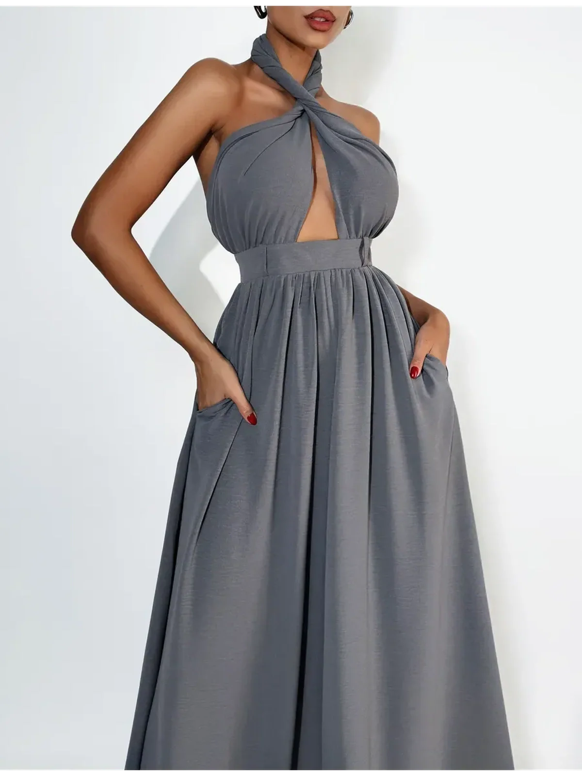 Twist Halter Jumpsuit